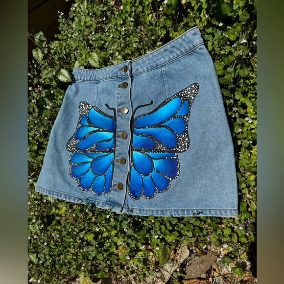 Painted Butterfly Skirt - Picture 3 of 6